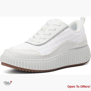 Platform Chunky Sneakers, Lace Up Casual Comfortable Fashion Shoes